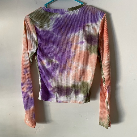 Lush multicolored long sleeve multicolored shirt. Ladies size S - Picture 2 of 3